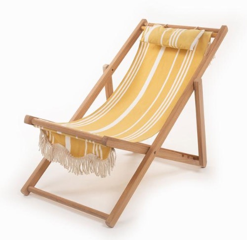 베이리프 Business and Pleasure Co. The Sling Chair - Vintage Yellow Stripe