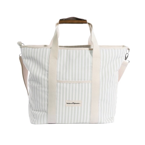 베이리프 Business and Pleasure Co. The Cooler Tote Bag  - Lauren&#039;s Sage Stripe